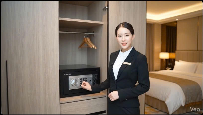 Két sắt mini khách sạn