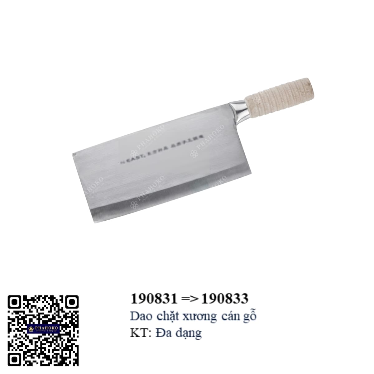 Dao chặt xương cán gỗ