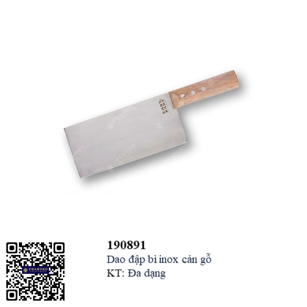 Dao đập bì inox cán gỗ