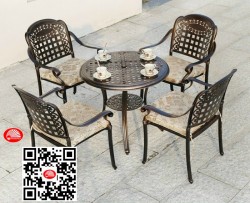 Bàn ghế nhôm đúc T66-06