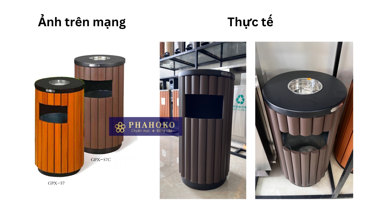 thùng rác ngoài trời 2