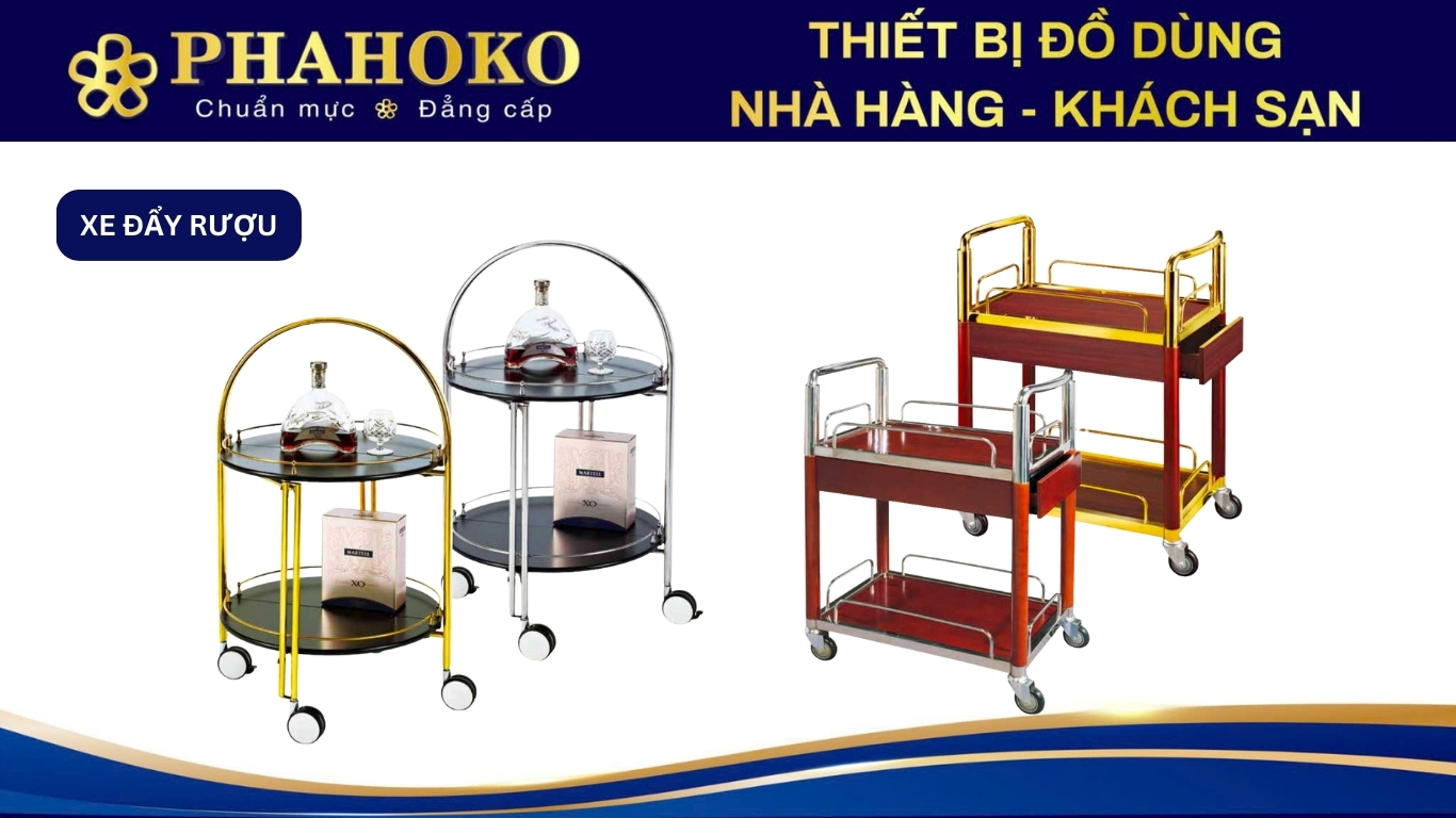 Xe đẩy rượu Phahoko