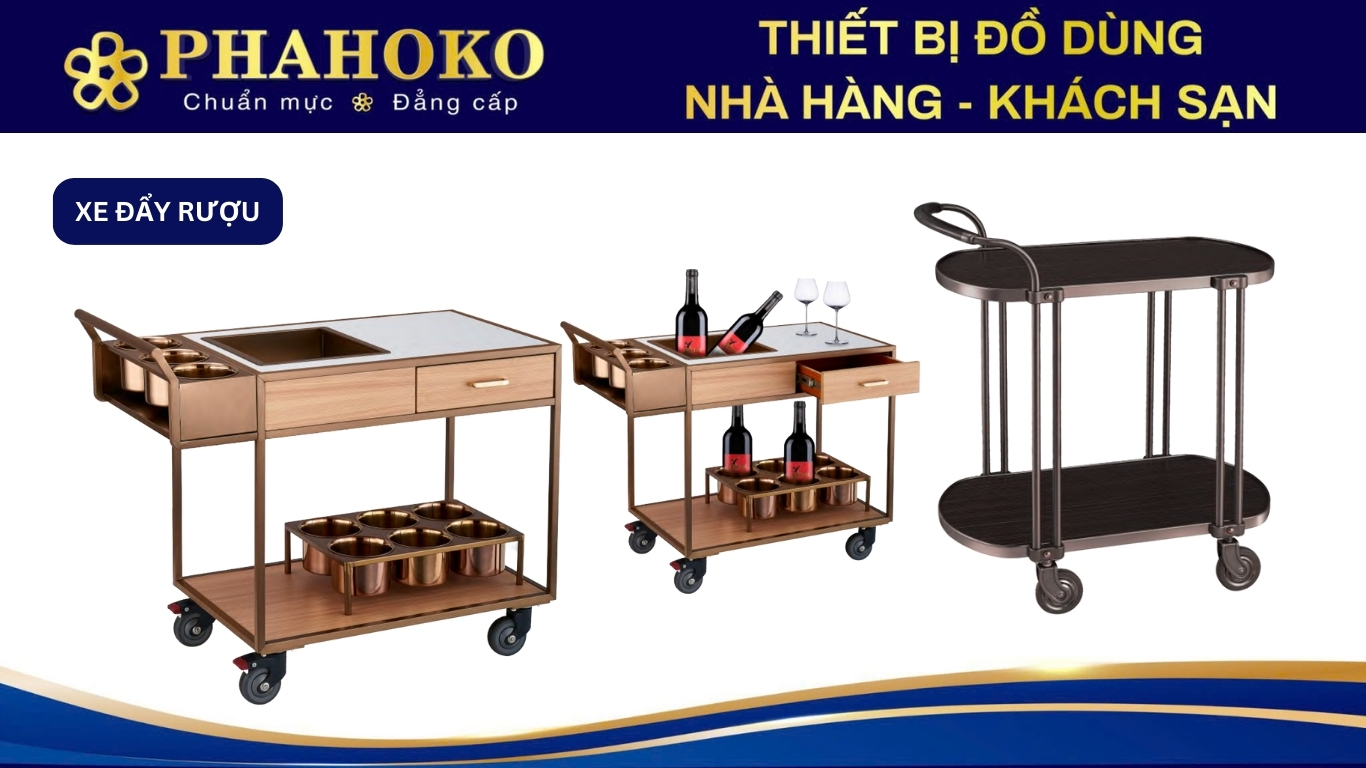Xe đẩy rượu Phahoko