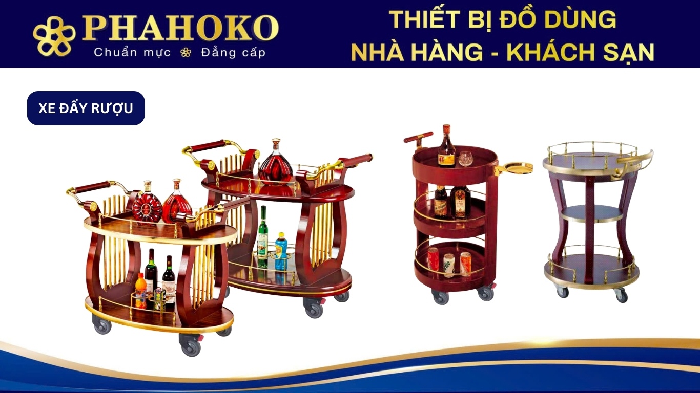 Xe đẩy rượu Phahoko