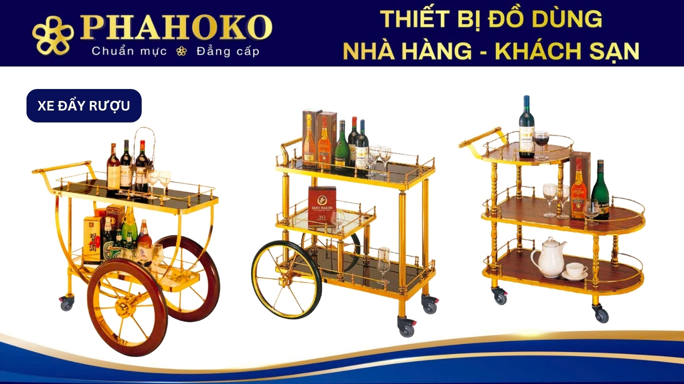 Xe đẩy rượu Phahoko