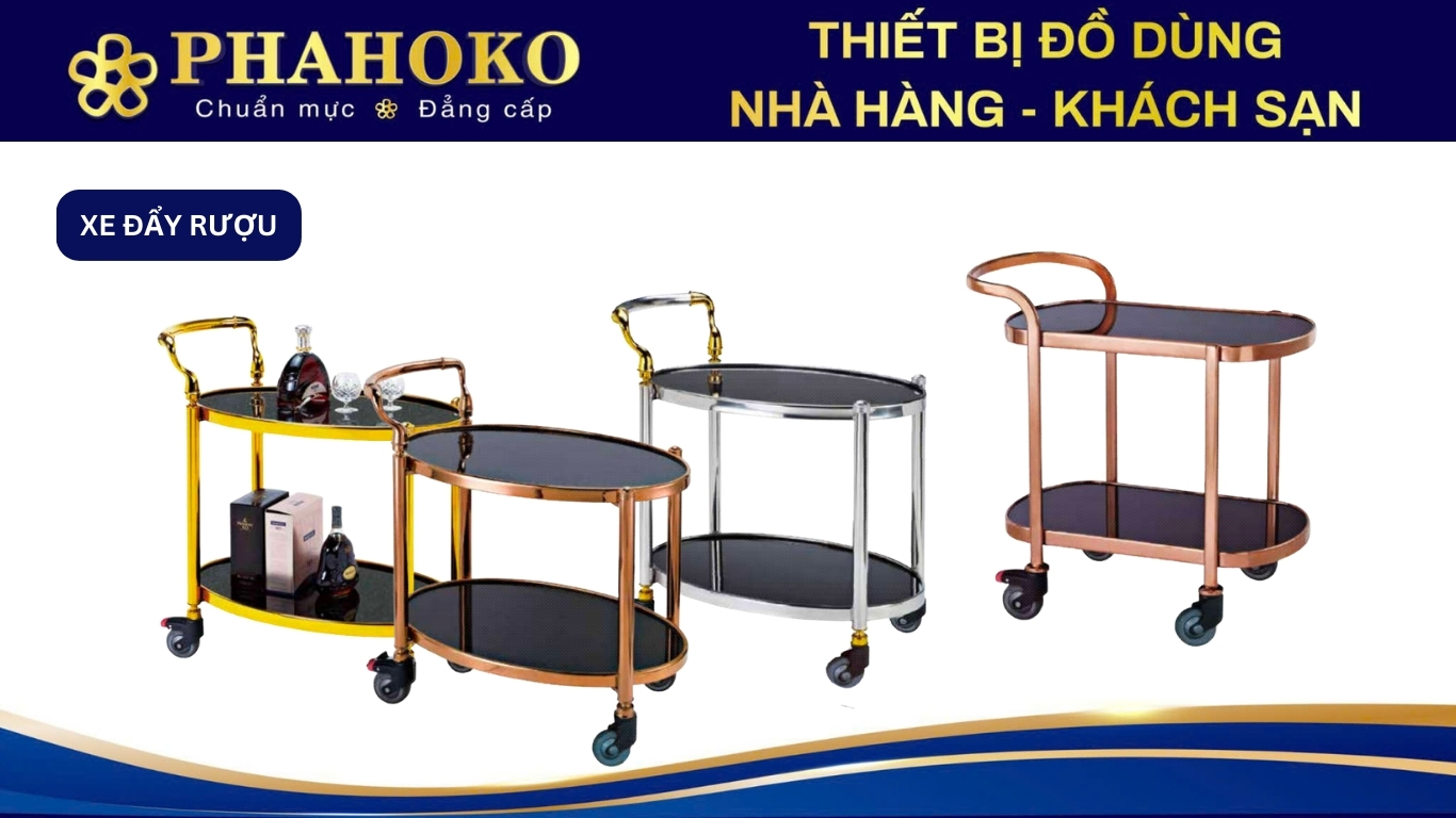 Xe đẩy rượu Phahoko