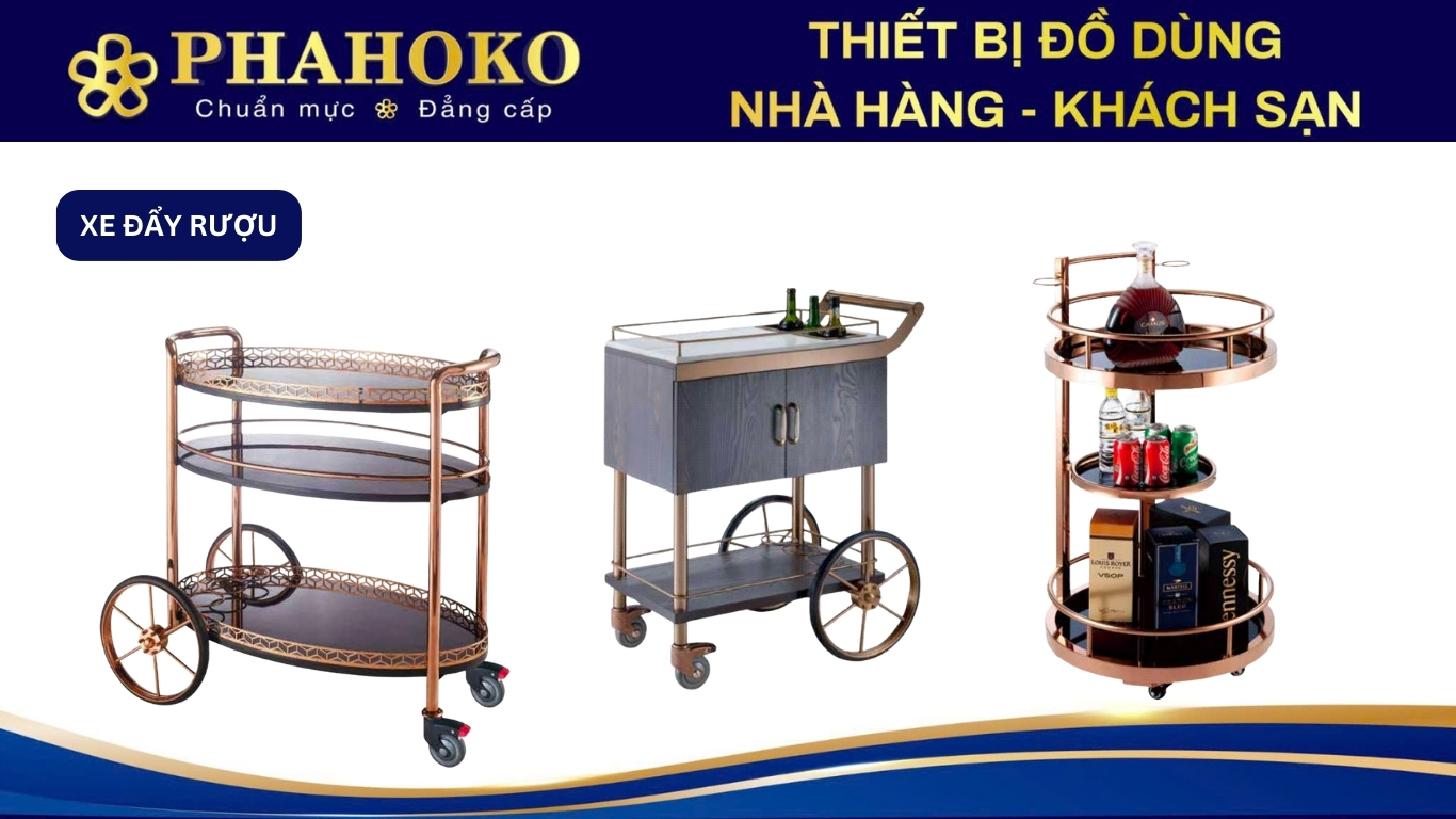 Xe đẩy rượu Phahoko