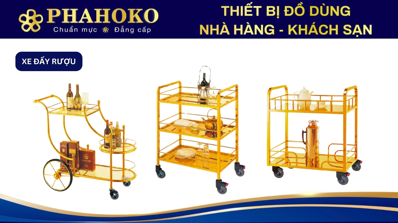 Xe đẩy rượu Phahoko