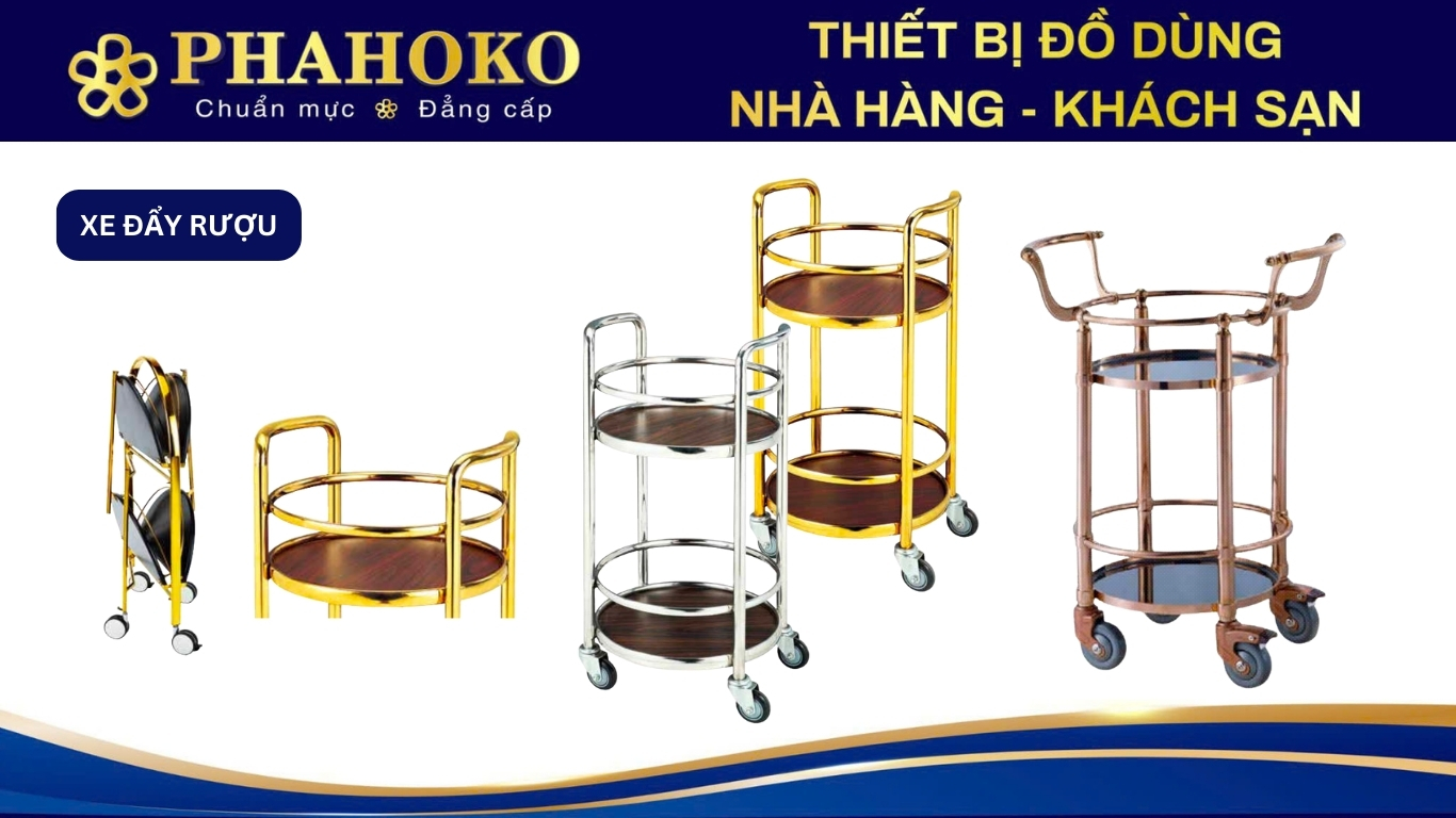 Xe đẩy rượu Phahoko