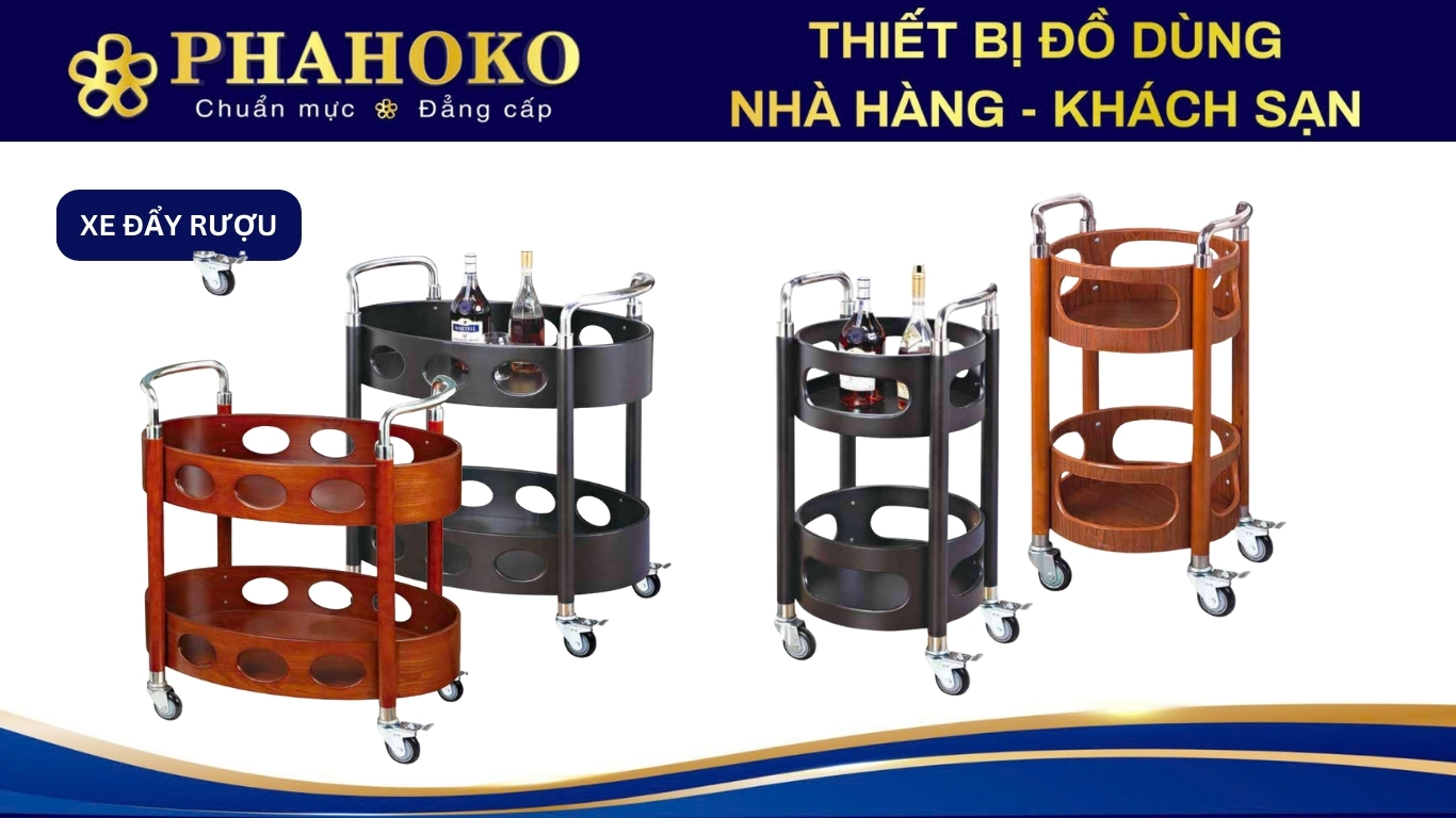 Xe đẩy rượu Phahoko