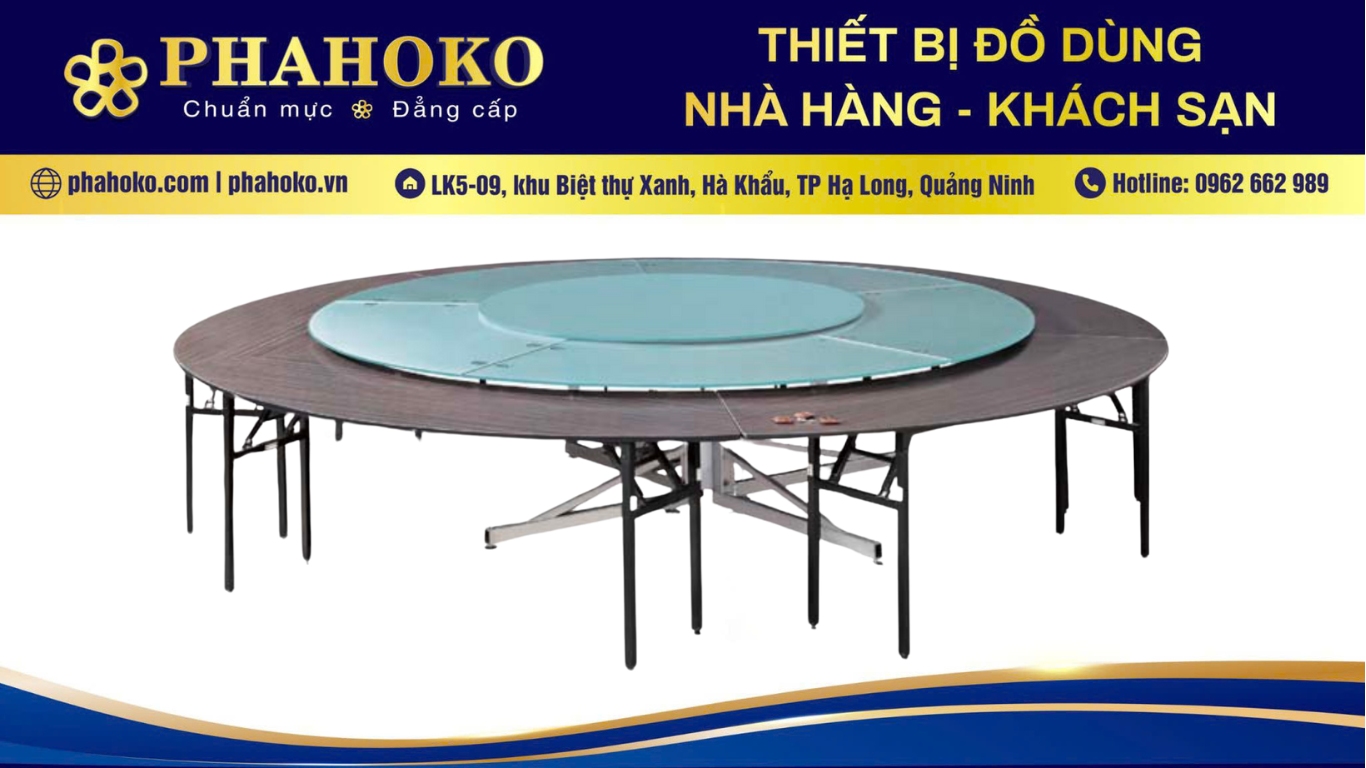 Bàn tiệc xoay cao cấp cho khách sạn tại Thanh Hóa