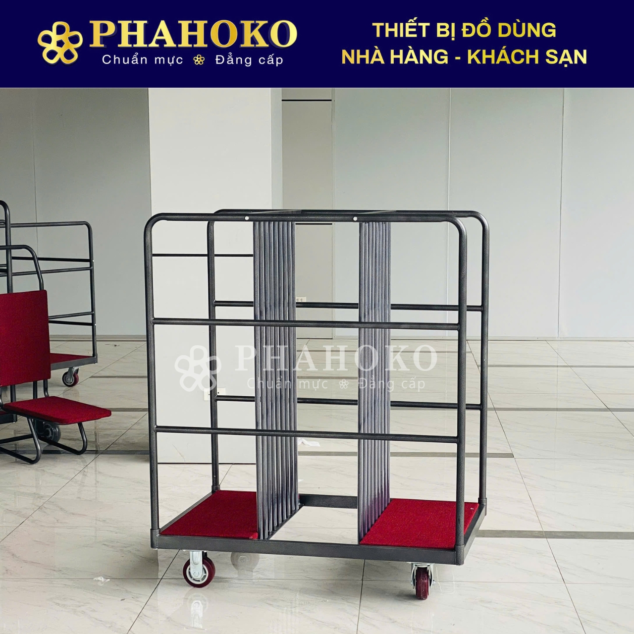 2 Mẫu Xe Đẩy Kính Được Dùng Phổ Biến Trong Nhà Hàng Khách Sạn