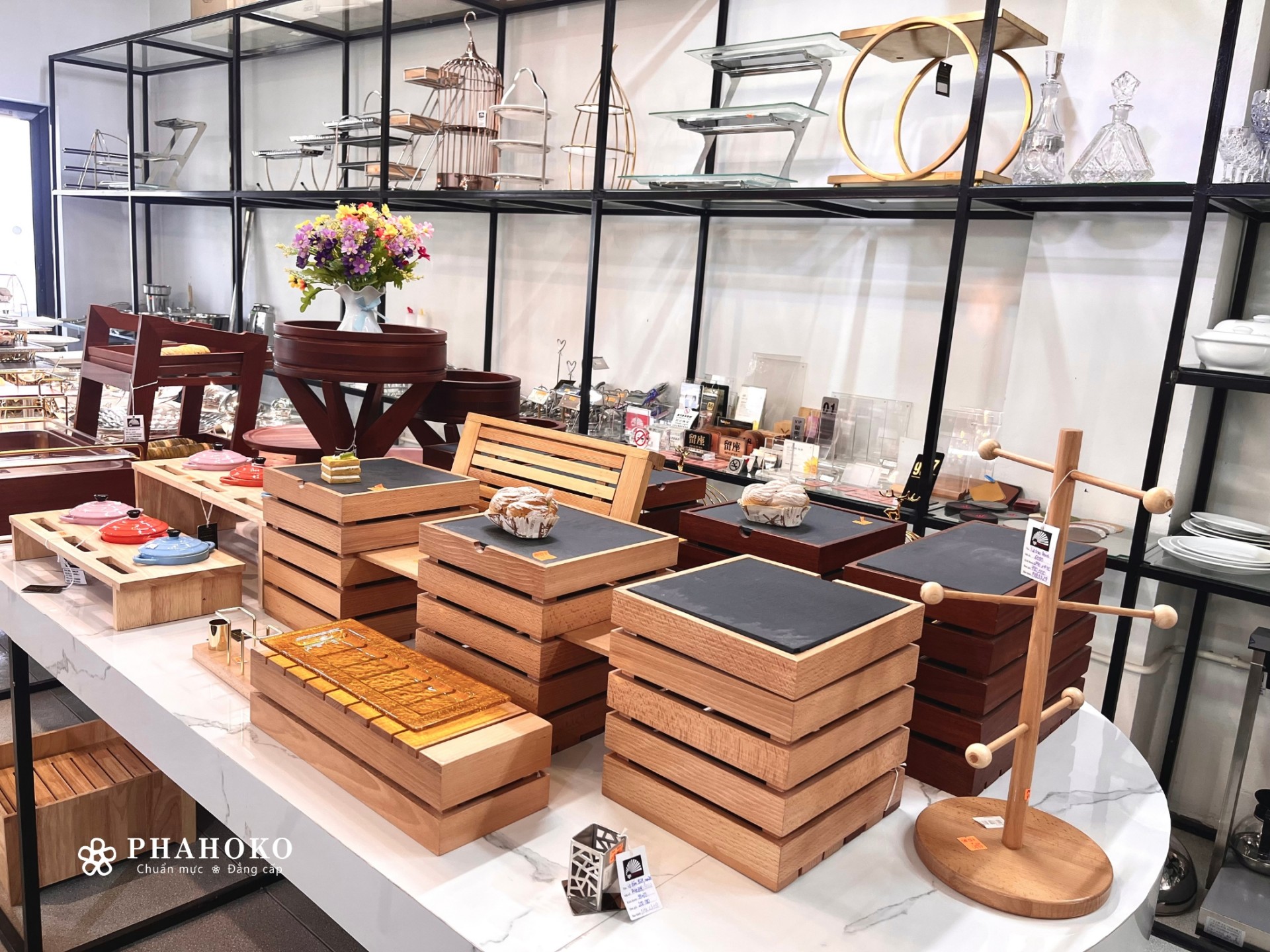 kệ đựng đồ buffet