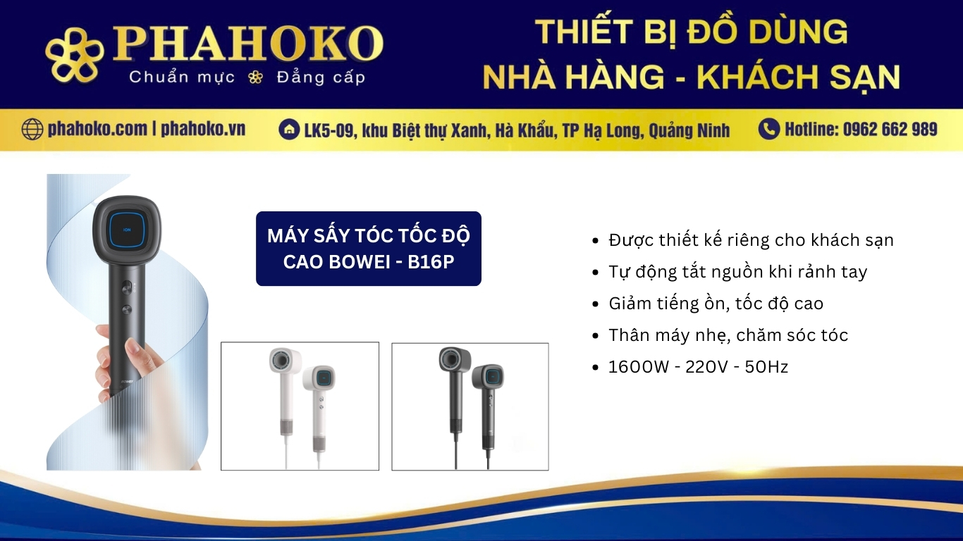 máy sấy tóc tốc độ cao bowei 2
