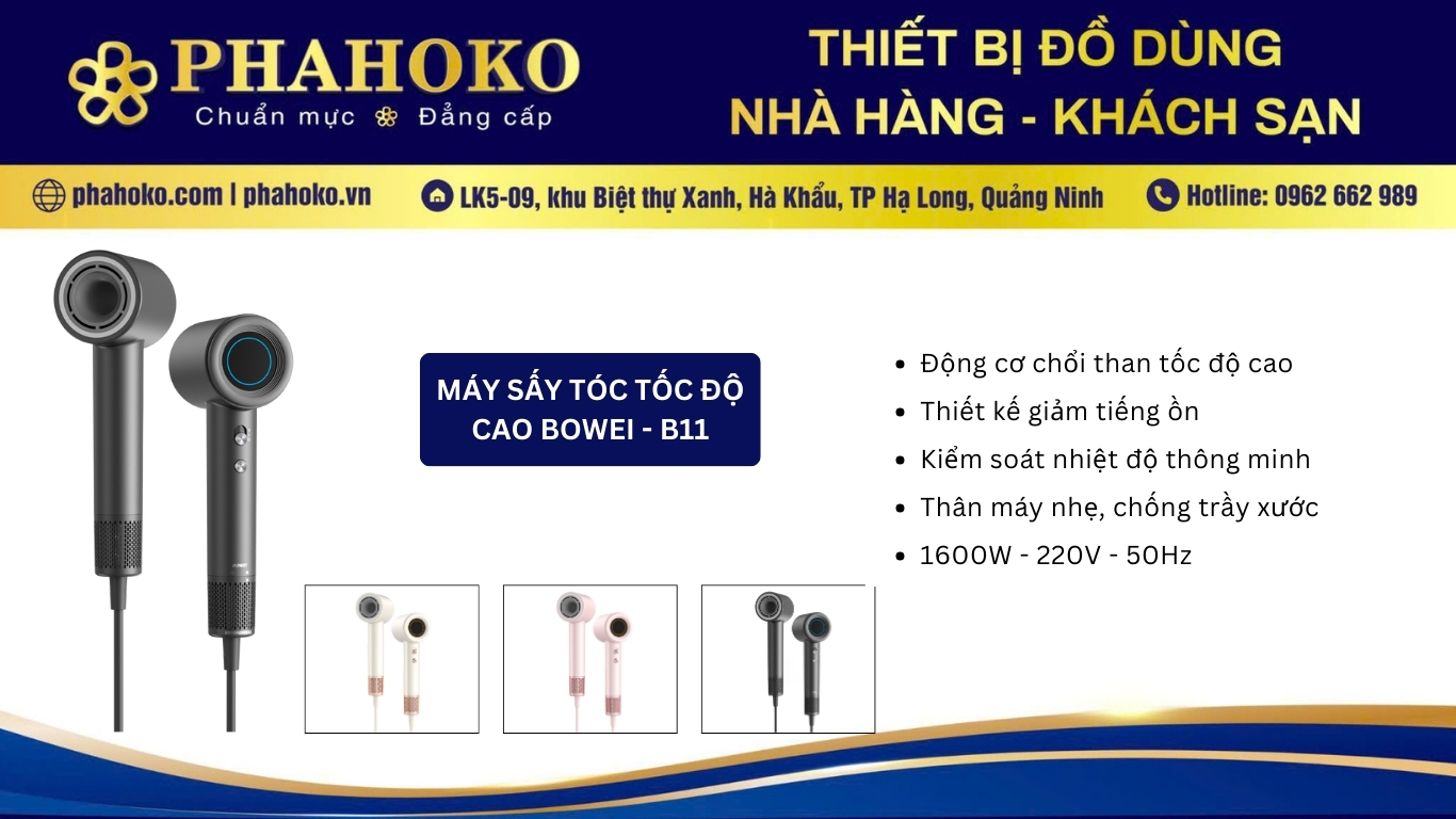 máy sấy tóc tốc độ cao bowei 4