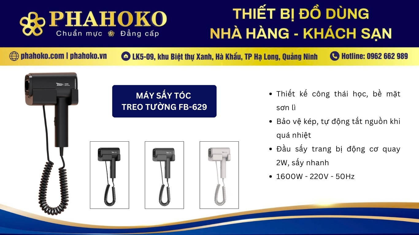 máy sấy tóc treo tương bowei