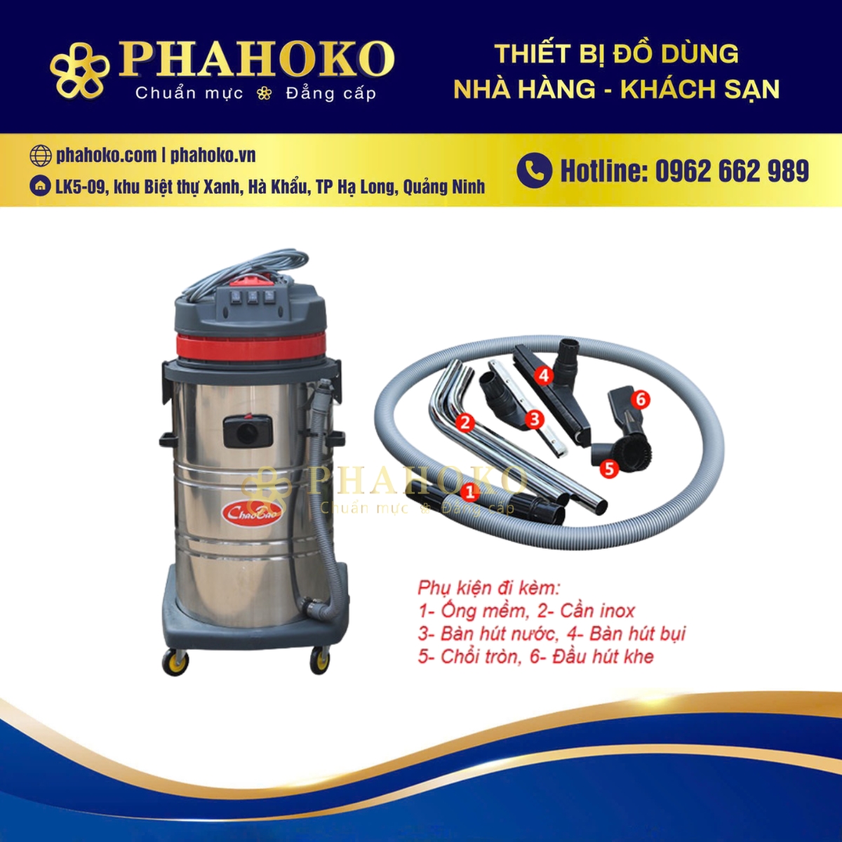 🧹 Máy Hút Bụi Công Nghiệp Cho Nhà Hàng, Khách Sạn: Giải Pháp Vệ Sinh Hiệu Quả